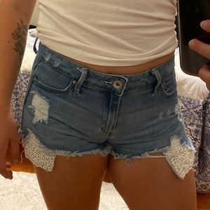 Tractor Blu Pearl embellished shorts